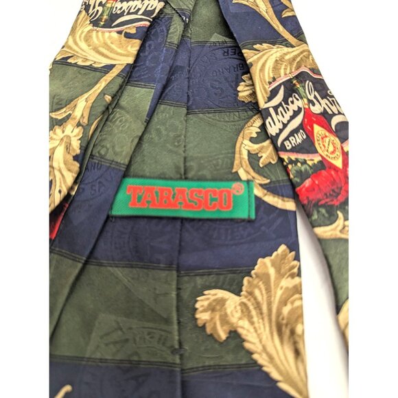Tabasco Brand Gulf Shrimp Men Silk Necktie Standard 59 Inch WPL 4075 - Picture 6 of 7